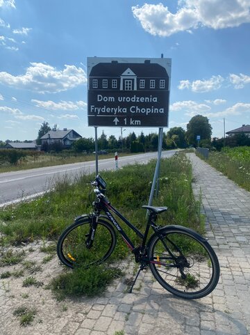 Na trasie rowerowej