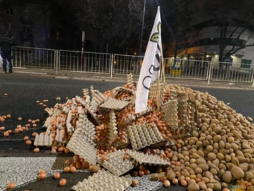 Protest Agrounii w Warszawie 