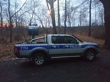 Siły policji w Parku Skaryszewskim (fot.Wprost)