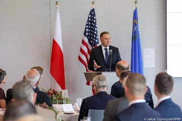 Andrzej Duda podczas wizyty w Nevadzie 