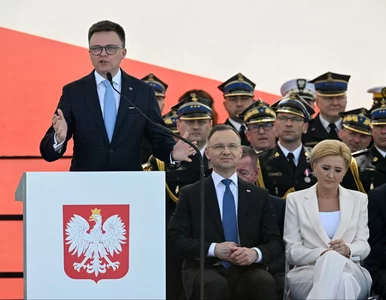 Miniatura: Hołownia komentuje przemówienie...