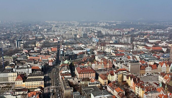 Wrocław, widok na Stare Miasto