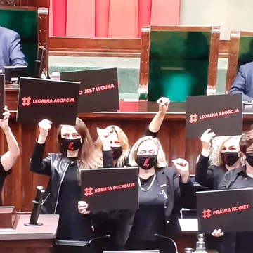 Protest posłanek w Sejmie 