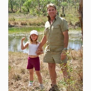 Terri Irwin i mała Bindi Irwin 