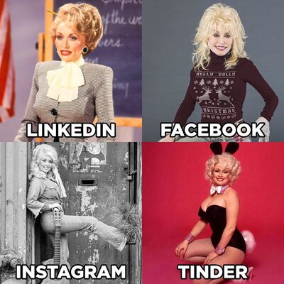 Miniatura: Nowy format mema od Dolly Parton. LinkedIn...