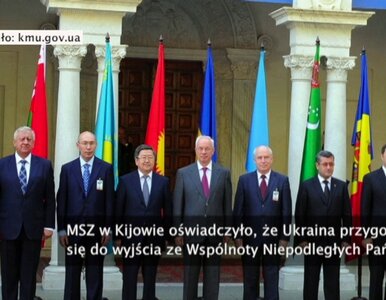 Miniatura: Ukraina opuszcza Wspólnotę Niepodległych...