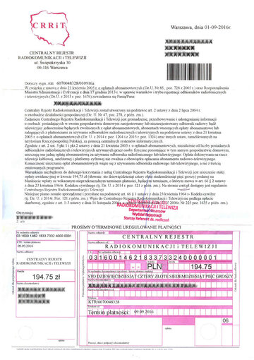 Skan fałszywego wezwania.