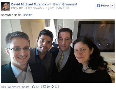 Miniatura: Selfie Edwarda Snowdena