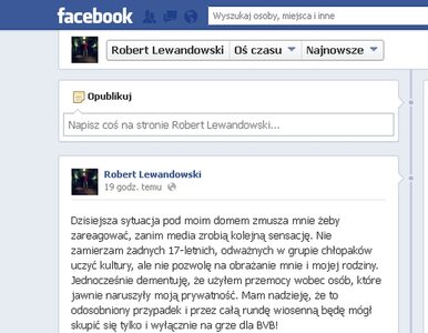 17-latek oskarża Roberta Lewandowskiego o pobicie
