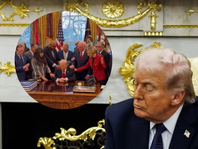 Miniatura: Stanęli nad Trumpem i zaczęli się modlić....