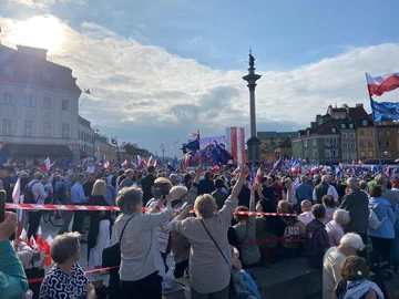 Wiec Donalda Tuska w Warszawie 