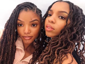 Halle Bailey z siostrą Chloe 