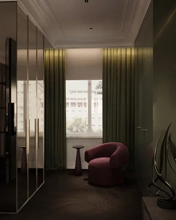 Apartament z widokiem na park, projekt Modeko Studio 