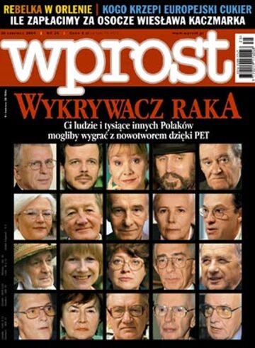 Okładka tygodnika Wprost nr 25/2004 (1125)