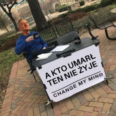 Mem nawiązujący do filmu „Psy”