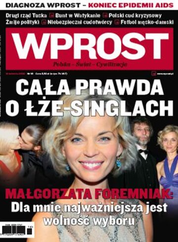 Okładka tygodnika Wprost nr 16/2009 (1371)