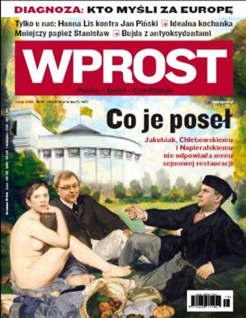 Okładka tygodnika Wprost nr 18/2009 (1373)