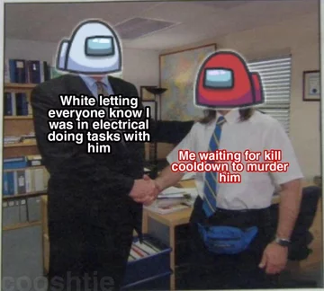 Mem z gry Among Us 