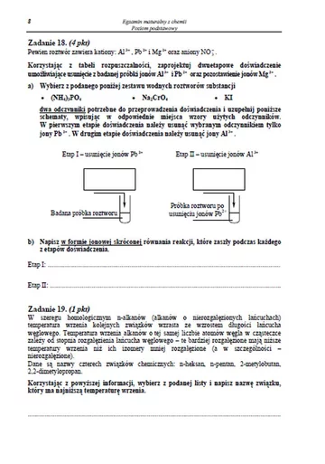 Matura 2013. Arkusz maturalny z chemii. Poziom podstawowy(fot.CKE)