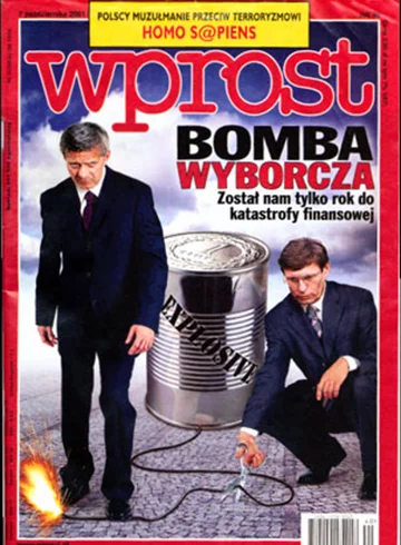 Okładka tygodnika Wprost nr 40/2001 (984)