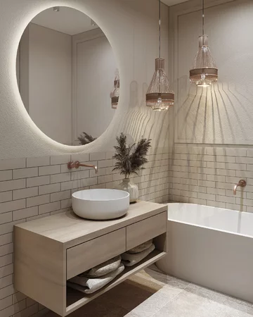 Łazienka zaprojektowana przez pracownię WZ Studio 