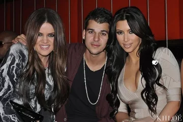 Khloe Kardashian, Rob Kardashian i Kim Kardashian 