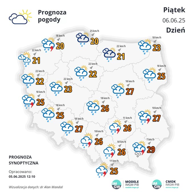 Pogoda na 6 czerwca