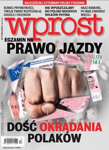 Okładka tygodnika Wprost nr 17/2015 (1676)