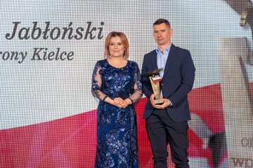 Łukasz Jabłoński, prezes Korony Kielce. Nagrody Orły Wprost 2023