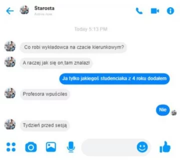 Mem z wykładowców włamujących się na grupki studenckie 