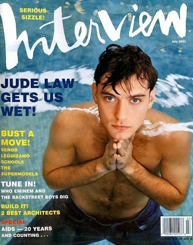 Jude Law na okładce magazynu "Interview" 