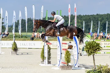 Michalina Szmytka liderka Młodych Jeźdźców Jakubowice 2018 