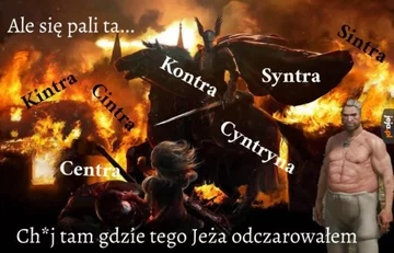 Mem inspirowany grami z serii Wiedźmin 