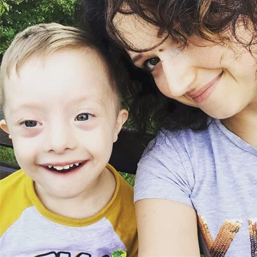 Żona Patryka Jakiego i jego syn Radzio 