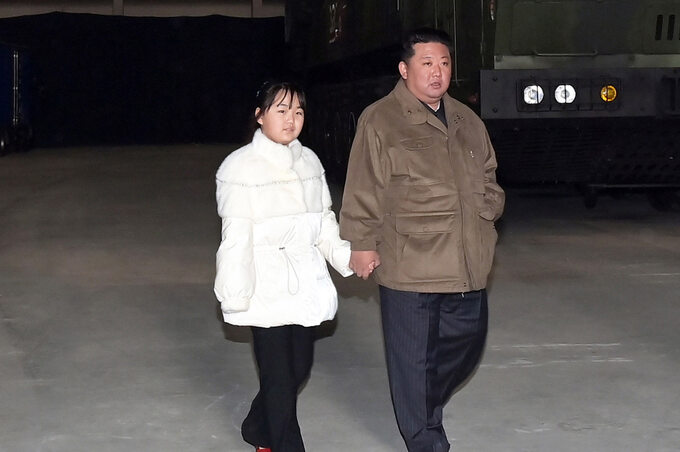 Kim Dzong Un z córką