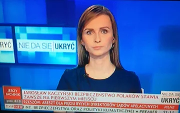 Pasek TVP za czasów prezesury Jacka Kurskiego 