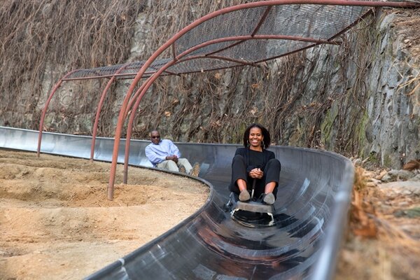 Miniatura: Zobacz pierwszą damę USA w akcji....