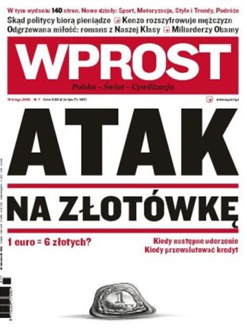Okładka tygodnika Wprost nr 7/2009 (1362)
