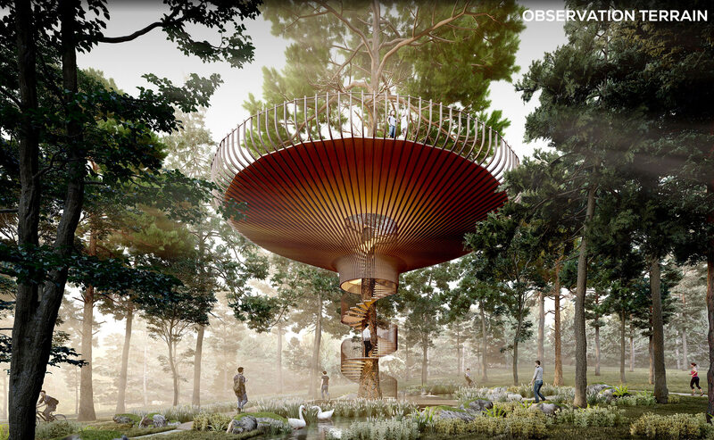 Yi Yang Chai,  Lanterns in the woods, zwycięski projekt drugiego etapu konkursu Tubądzin Design Awards w kategorii CultureFORM