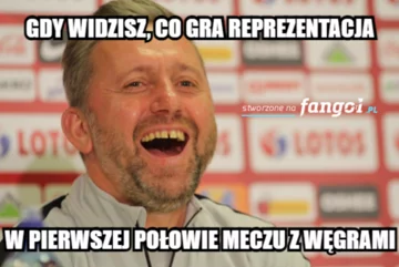 Mem po meczu Polski z Węgrami 