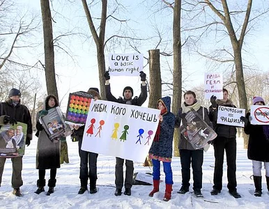 Miniatura: Przeciwnicy homofobii wytrzymali 5 minut