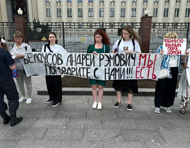 Miniatura: Zaskakujący moment na proteście żon w...