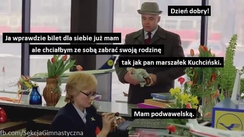 Mem z Markiem Kuchcińskim 