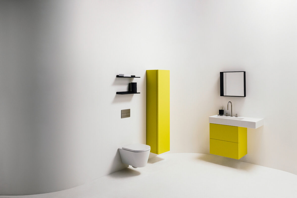 Wyposażenie łazienki z kolekcji Kartell by Laufen. Laufen, Oliver Helbig, Kartell by Laufen.