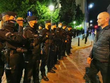 Demonstracja po przyjęciu „lex TVN” przez Sejm, 11.08 