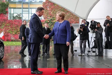 Andrzej Duda i Angela Merker 