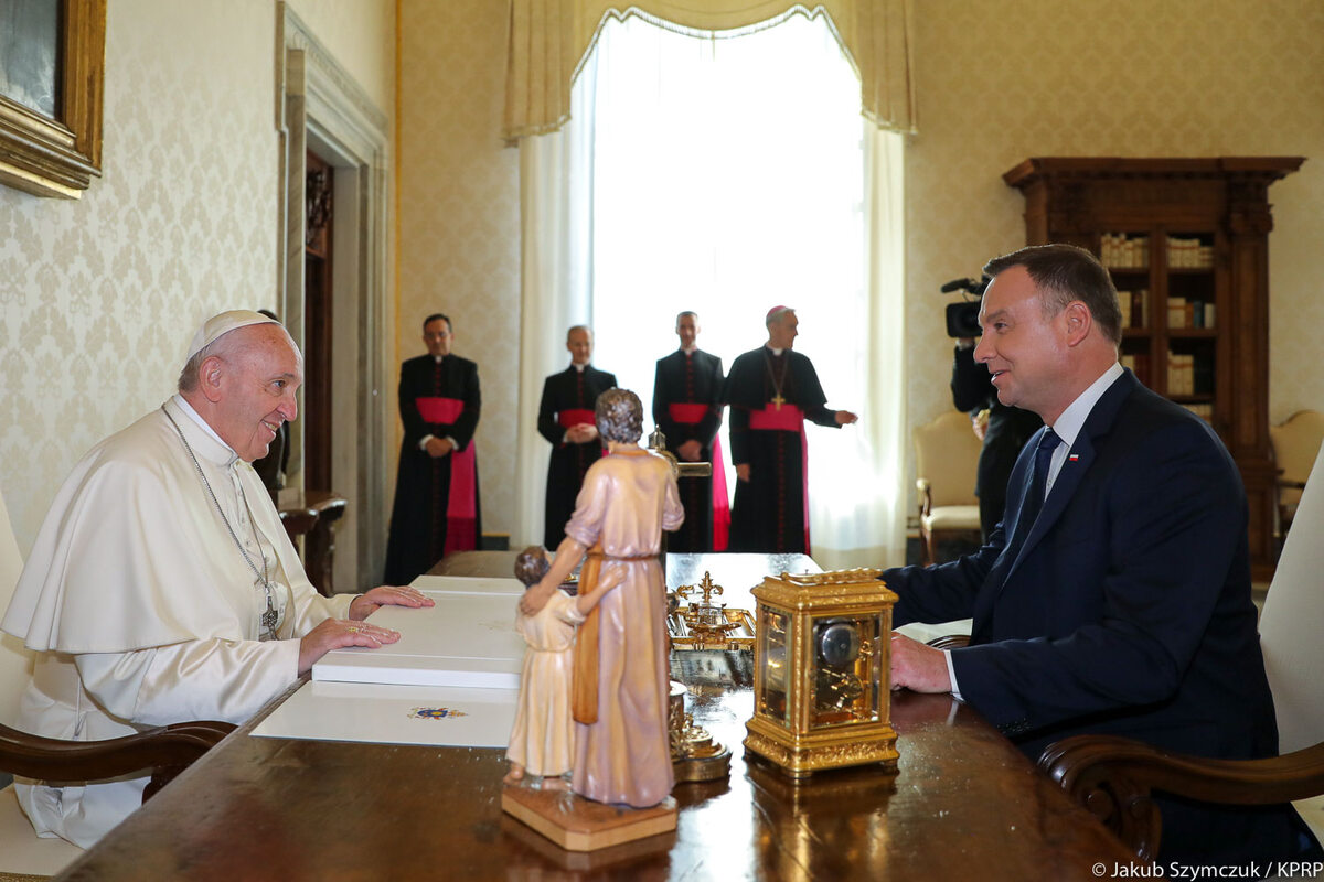 Prezydent Andrzej Duda na audiencji u papieża Franciszka 