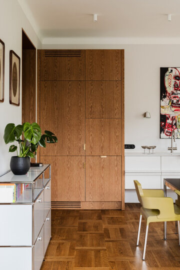 Apartament pełen sztuki, czyli designerski balans na Starym Mokotowie, projekt FUGA Architektura Wnętrz 