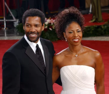 Denzel Washington i Pauletta Washington podczas 75. ceremonii rozdania Oscarów w 2003 roku 