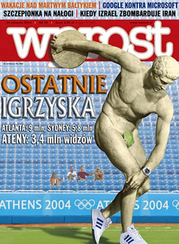 Okładka tygodnika Wprost nr 35/2004 (1135)